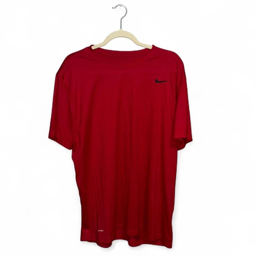 Nike Dri-Fit Men’s Red Lightweight Active Atheltic Short Sleeve Shirt Size XL
